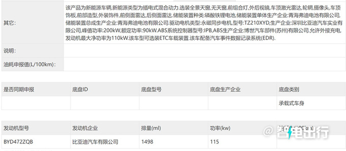 <a href=https://www.qzqcw.com/z/biyadi/ target=_blank class=infotextkey>比亚迪</a>新汉EV/DM-i配置曝光增激光雷达 动力提升-图9