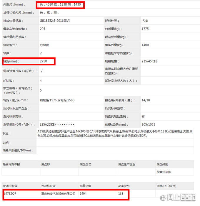 <a href=https://www.qzqcw.com/z/changan/ target=_blank class=infotextkey>长安</a>版小号A7实拍曝光 配升降尾翼 10月发布-图4