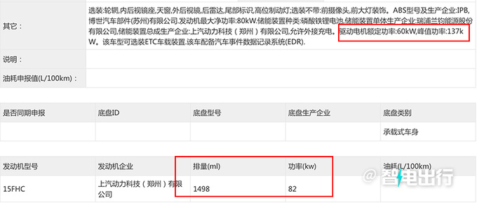 <a href=https://www.qzqcw.com/z/rongwei/ target=_blank class=infotextkey>荣威</a>新D7混动实拍曝光增新动力电机功率缩水-图5