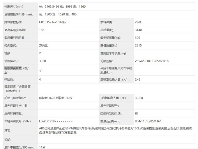 <a href=https://www.qzqcw.com/z/changcheng/ target=_blank class=infotextkey>长城</a>炮全新高端皮卡曝光搭载2.0T高功率汽油发动机-图3