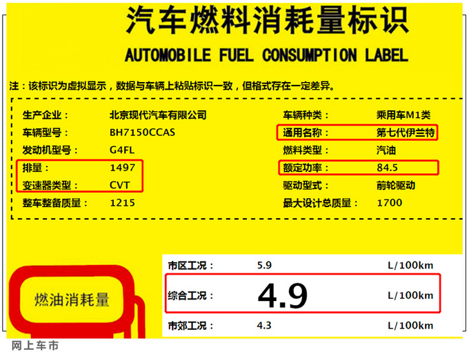 重拾<a href=https://www.qzqcw.com/z/xiandai/yilante/ target=_blank class=infotextkey>伊兰特</a>之名 第七代车型年内上市 油耗不到5L-图4