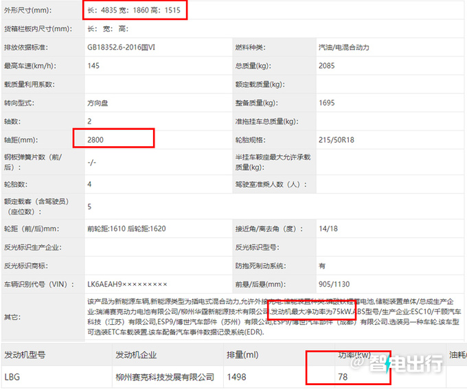 五菱全新轿车或命名星光 比秦PLUS大一圈 纯电+混动-图8