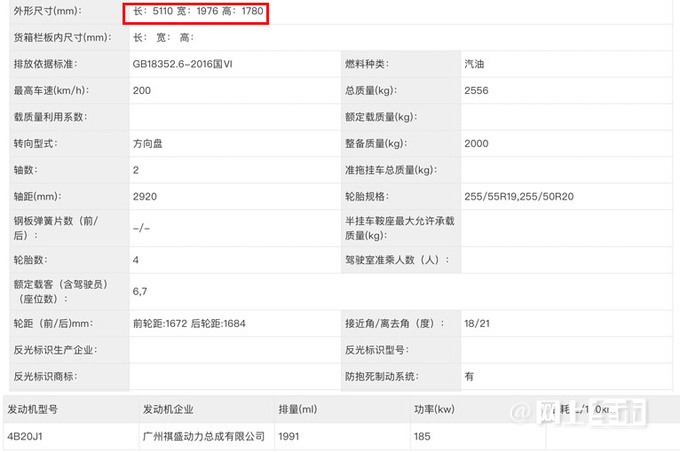 传祺新GS8旅行者实拍造型硬派 车身加长130mm-图4