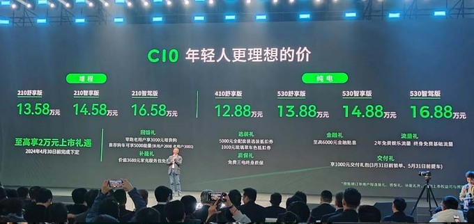 最高降2.7万零跑C10售12.88万起 空间超理想L7-图3