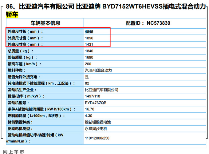 <a href=https://www.qzqcw.com/z/biyadi/ target=_blank class=infotextkey>比亚迪</a>秦PLUS尺寸升级 比<a href=https://www.qzqcw.com/z/benteng/ target=_blank class=infotextkey>奔腾</a>B70还要大-明年上市-图4