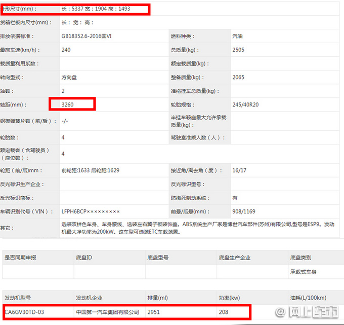 <a href=https://www.qzqcw.com/z/hongqi/ target=_blank class=infotextkey>红旗</a>H9+信息曝光 尺寸比<a href=https://www.qzqcw.com/z/benchi/ target=_blank class=infotextkey>奔驰</a>S级<a href=https://www.qzqcw.com/z/baoma/ target=_blank class=infotextkey><a href=https://www.qzqcw.com/z/baoma/ target=_blank class=infotextkey>宝马</a></a>7系还大-图4