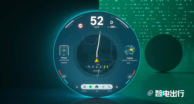 纯电版MINI COOPER内饰官图搭圆形中控 年底投产-图6