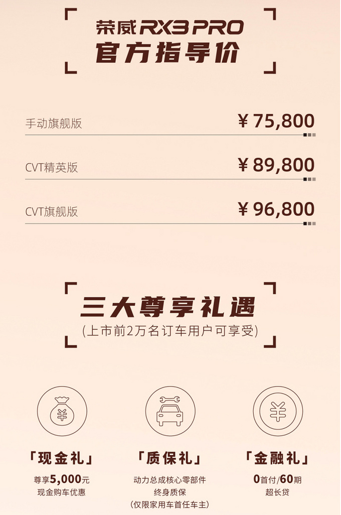 <a href=https://www.qzqcw.com/z/rongwei/ target=_blank class=infotextkey>荣威</a>RX3 PRO正式上市 外观更时尚 7.58万元起售-图4