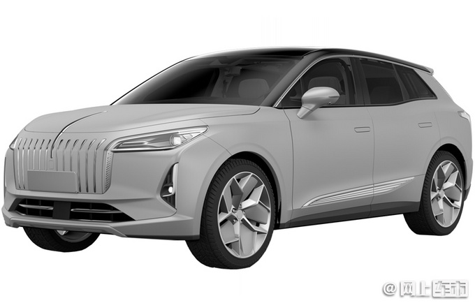 <a href=https://www.qzqcw.com/z/hongqi/ target=_blank class=infotextkey>红旗</a>全新纯电SUV曝光 或命名E-HS6与蔚来ES6同级-图2