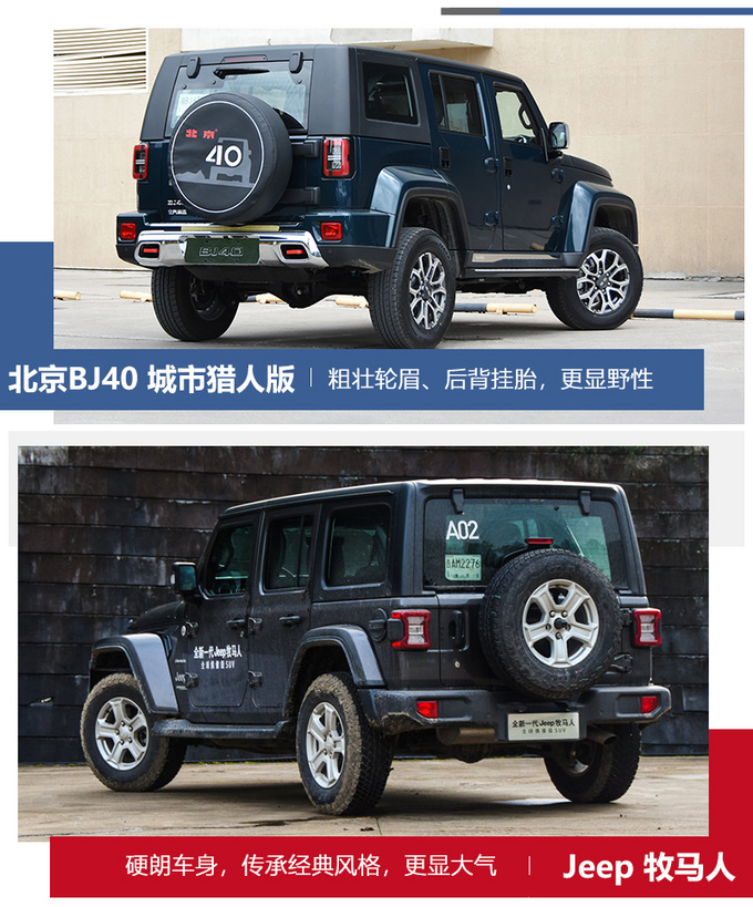 一半价格相近体验北京BJ40对比Jeep<a href=https://www.qzqcw.com/z/jipu/mumaren/ target=_blank class=infotextkey>牧马人</a>-图11