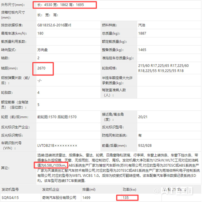 <a href=https://www.qzqcw.com/z/qirui/ target=_blank class=infotextkey>奇瑞</a>新瑞虎7 PLUS实拍曝光搭1.5T 油耗更低-图5