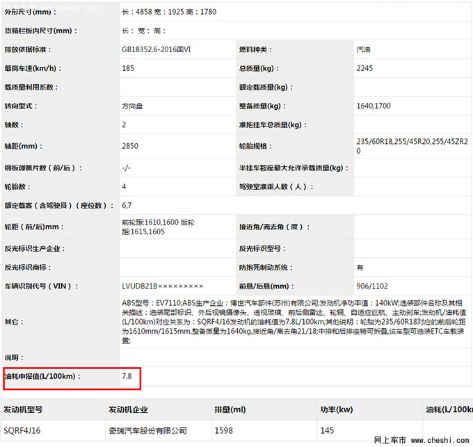 捷途新款X90实拍 车尾酷似<a href=https://www.qzqcw.com/z/linken/ target=_blank class=infotextkey>林肯</a>冒险家 油耗更低-图5