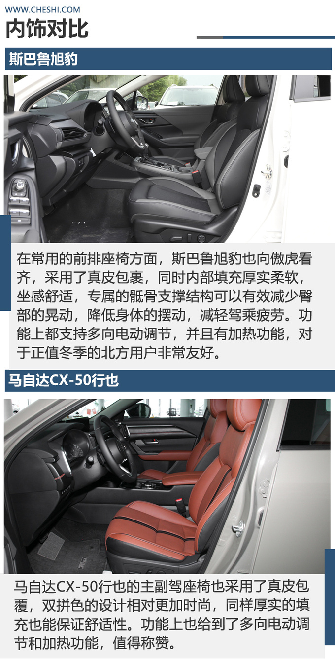 2.5L大排日系SUV<a href=https://www.qzqcw.com/z/sibalu/ target=_blank class=infotextkey>斯巴鲁</a>旭豹和<a href=https://www.qzqcw.com/z/mazida/ target=_blank class=infotextkey>马自达</a>CX-50怎么选-图7