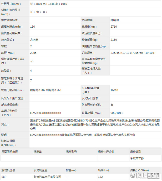 上汽<a href=https://www.qzqcw.com/z/dazhong/ target=_blank class=infotextkey>大众</a>ID.6 X新增车型实拍 搭双电机 续航更低-图8