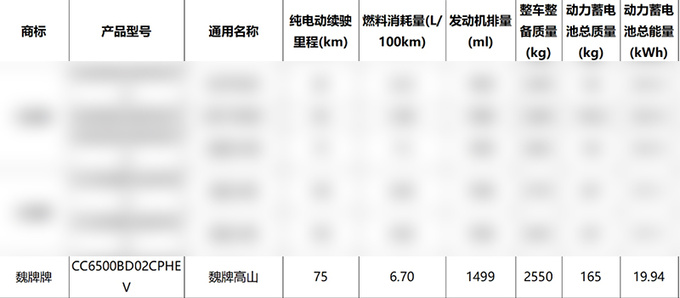 魏牌高山入门版曝光换19.9度电池 售价或降低-图10