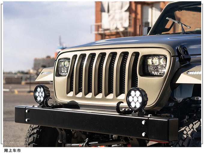 Jeep<a href=https://www.qzqcw.com/z/jipu/mumaren/ target=_blank class=infotextkey>牧马人</a>推复古改装版悬挂升级/经典方灯造型-图5