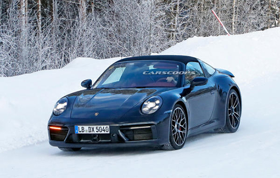 撤掉伪装 曝全新保时捷911 Targa GTS实拍图