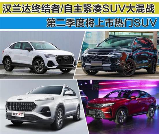 汉兰达终结者/自主紧凑SUV 二季度热门SUV