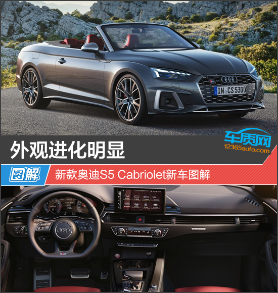 外观进化明显 新款奥迪S5 Cabriolet新车图解