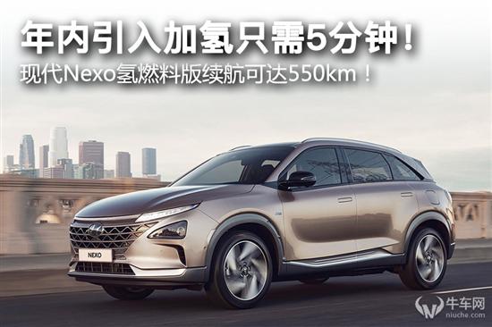 现代Nexo氢燃料版公布续航 可达550km