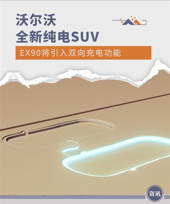 沃尔沃全新纯电SUV EX90将引入双向充电功能